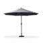Parasol de marché 132 po gris avec comptoir à manivelle inclus-126410837-99526008