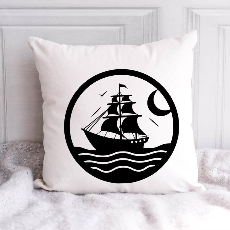 Nautical Sea Life_443 - Throw Pillow Insert Included, 18"H x 18"W