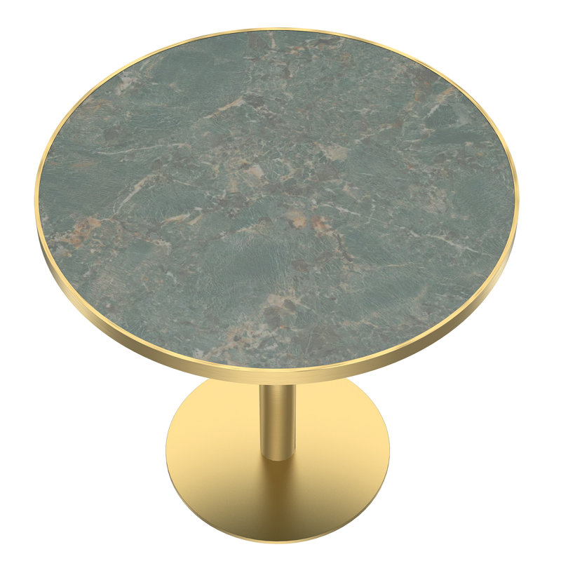 Table de salle à manger 31,5 po, Green/Gold