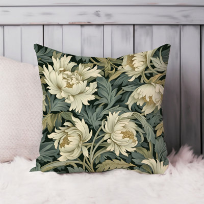 Botanical William Morris Flowers & Botanical Plants Pillow Cover