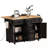 Kitchen Island with Drop Leaf, 4 Doors , 5 Drawers and Adjustable Shelves-632577037
