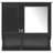 30 Inch Black Wall Mounted Mirror Medicine Cabinet, Open Shelves, 2 Doors, Adjustable Shelf, For Bathroom And Bedroom Decor Storage Different Home Areas Management-1574896966