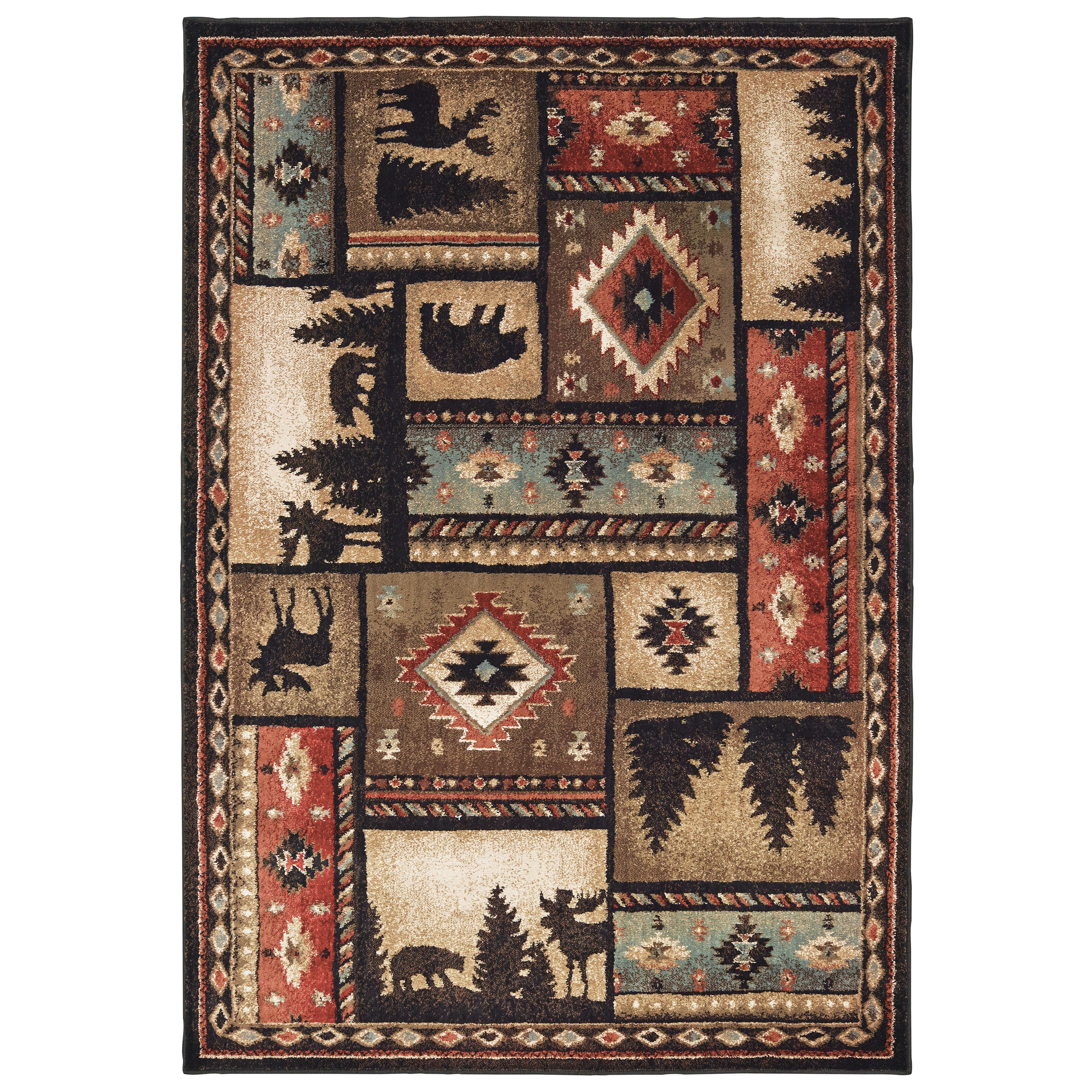 Valtellina Rustic Lodge Style Area Rugs