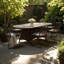 Ensemble de salle à manger d'extérieur 7 pièces sans effort: table en rotin toutes saisons et 6 chaises de patio, de terrasse ou de jardin