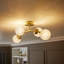 Alfreddie Glass Flush Mount
