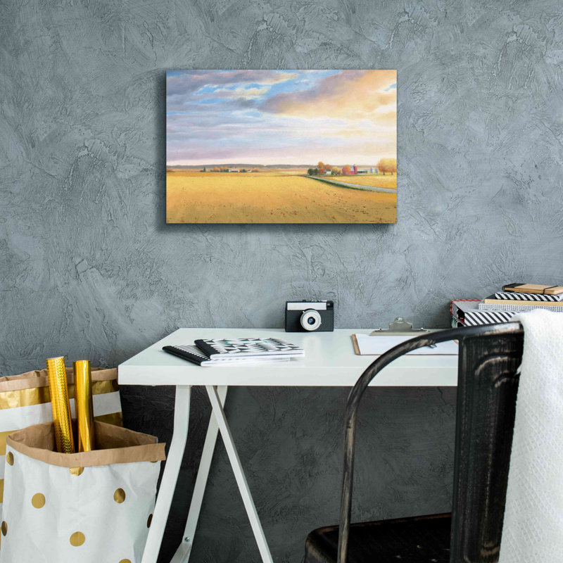 «Heartland Landscape» par James Wiens, art mural sur toile, H 12 po x l 18 po x P 0,75 po