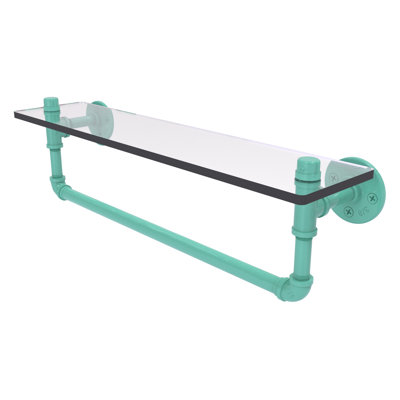 Tablette en verre avec barre à serviettes P