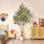 Olive artificielle Ashwell avec pot blanc-155919474
