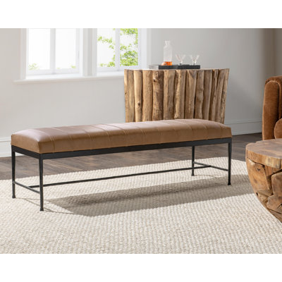 Madeleine Leather Bench