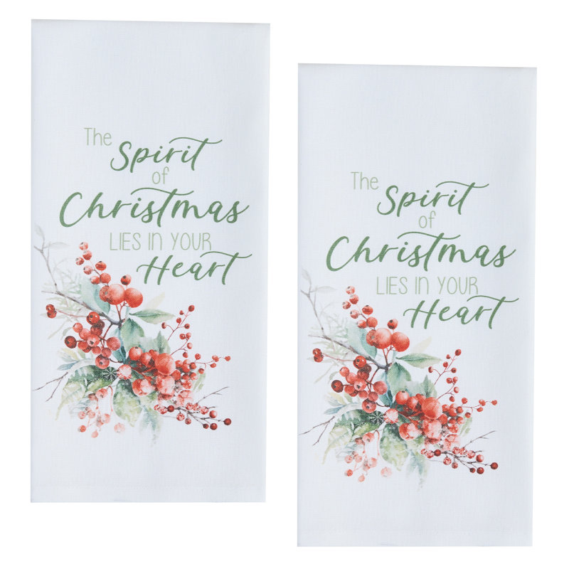  Ensemble de 2 torchons Spirit of Christmas, Spirit of Christmas