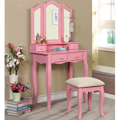 Ensemble coiffeuse avec miroir Avoca Kids