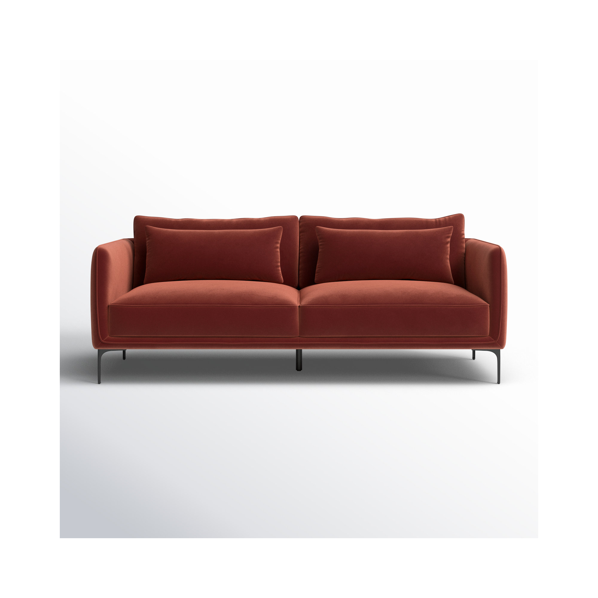 Rae 84'' Upholstered Sofa, Falkirk Reddish Brown