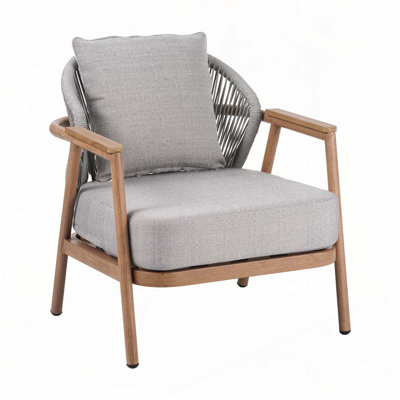 Fauteuil club d'extérieur en corde