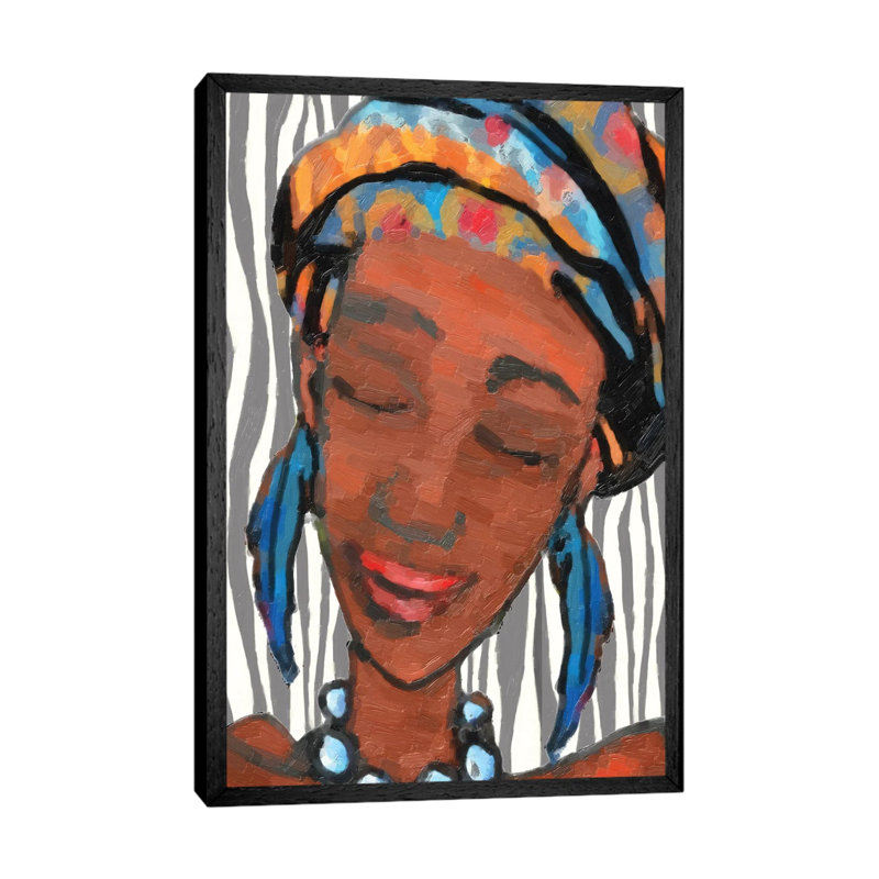 Ebony Princess I 1 Piece Wall Art on Canvas, 101.6 cm H x 66.04 cm W, Black Framed