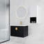 Meuble-lavabo de salle de bain avec lavabo en céramique et armoire latérale-487617118