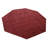 Hand Knotted Loom Wool Eco-Friendly Area Rugs -Octagon, Dark Red Color, Plain Solid Design, High Pile Thick Handmade Anti Skid Area Rugs for Living Room, Bed Room-661536996