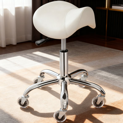 Saddle Stool with High-Density Sponge Cushion, Stable Stricture, Easy Assembly by Latitude Run