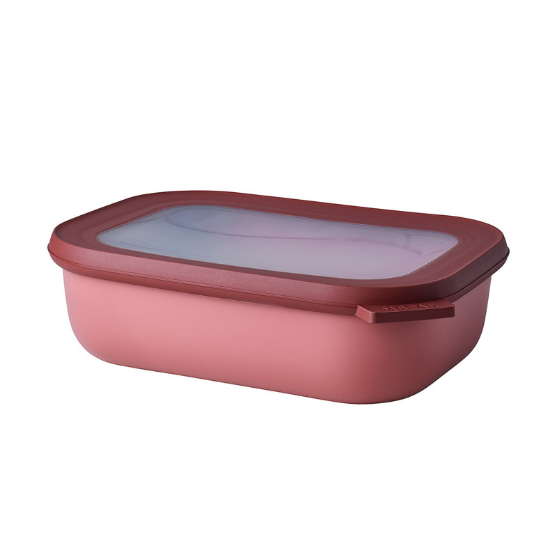 Cirqula Rectangular Multi Bowl Container 1000ml - Vivid Mauve