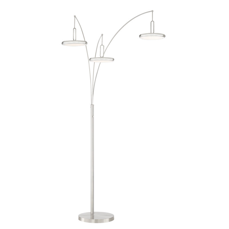 Orme 90'' Tree Floor Lamp, Brushed Nickel