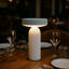 Lampe de table à galets La Caza Cali, sans cordon, rechargeable pour la maison, le salon, le restaurant et le chevet - Design minimaliste moderne