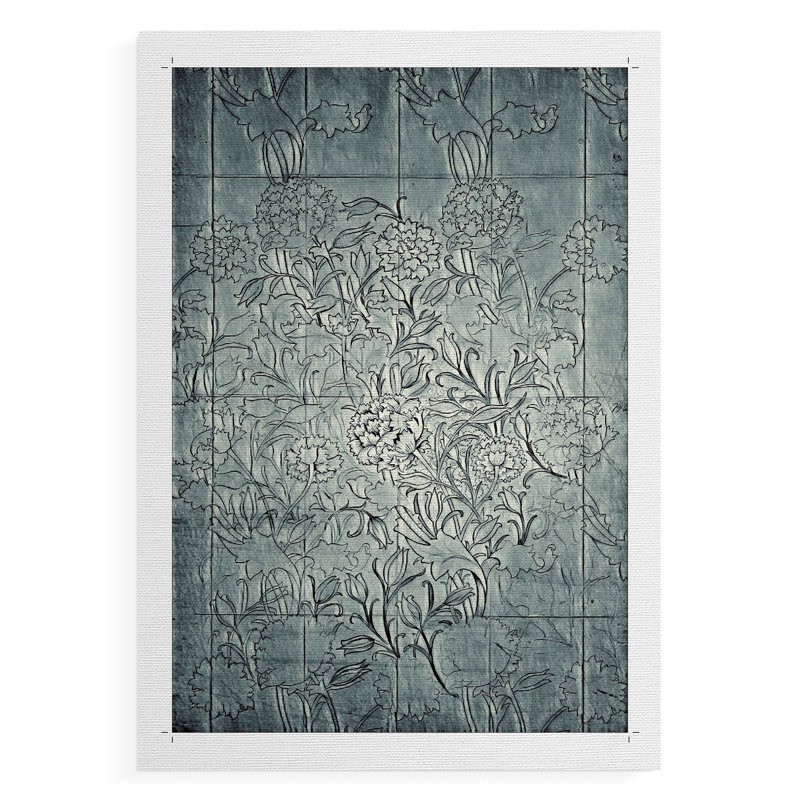 Vintage Abstract Print LXXXIX -Canvas Print Only - NOT FRAMED, H 18 po x l 12 po