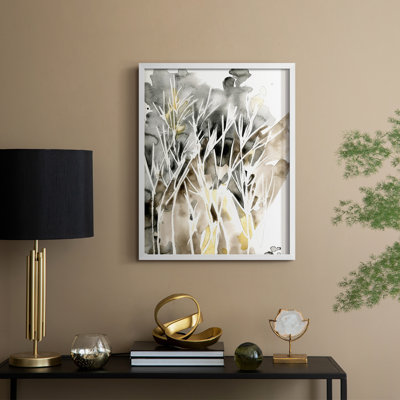 «Wispy Weeds II», reproduction encadrée - bois massif