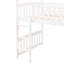 Lit mezzanine simple avec glissade en blanc - Économisez de l'espace et inspirez la créativité. Pin. Barrière haute pour. Ensemble de lattes inclus. Chambre au design élégant. Spacieux sous la zone Amusez-vous. Bois massif
