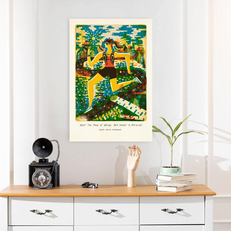 Art contemporain abstrait cheval d'extérieur III, H 24 po x l 16 po
