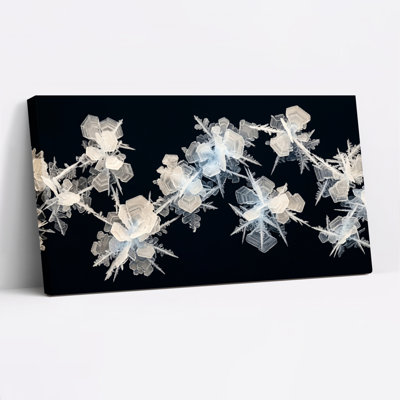 Ensemble de 1 tableau sur toile à motif flocon de neige