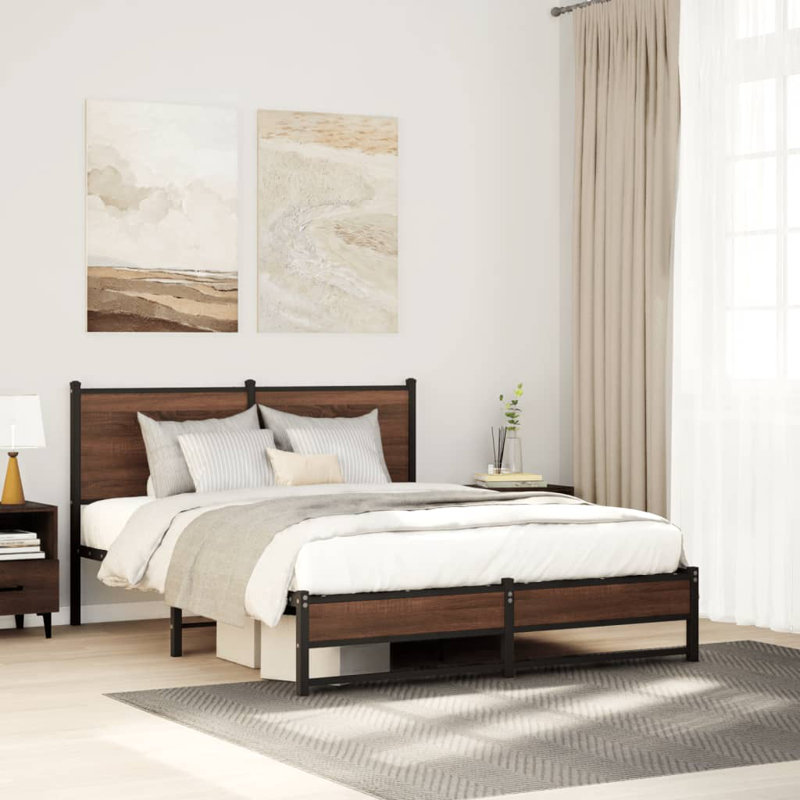 Senel Bed, 196 cm L × 146 cm W × 91.5 cm H