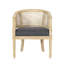 Chaise d'appoint classique avec sangle de canne et base rembourrée élégante-2085388952