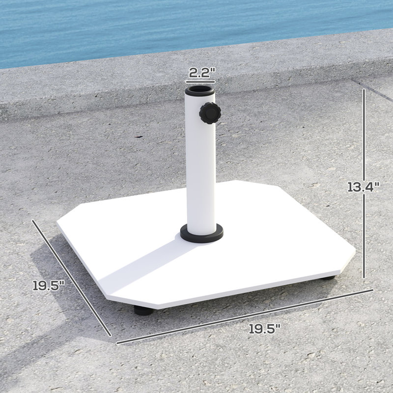 Base de support de parasol en métal avec patins réglables