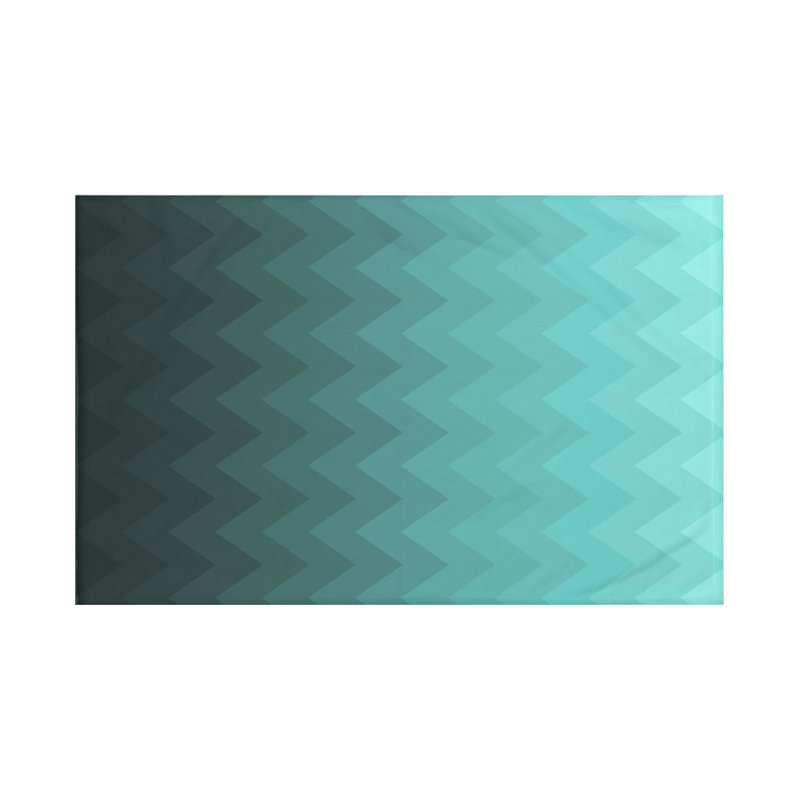 Depth Perception Throw Blanket, 60" L x 50" W, Jade (Aqua)