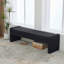 Banc de bout de lit moderne rembourré, banc de salle à manger surdimensionné et banc de salle à manger-133458129-133458132