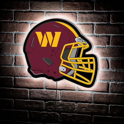 NFL LED Helmet Shaped Lighted Wall Sign