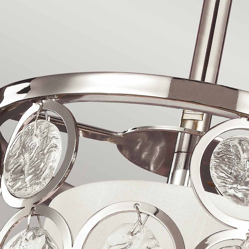 Uriah 1 - Light Polished Nickel Cylinder Pendant