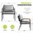 Outdoor Patio Rope Armchair With Cushions-120013065