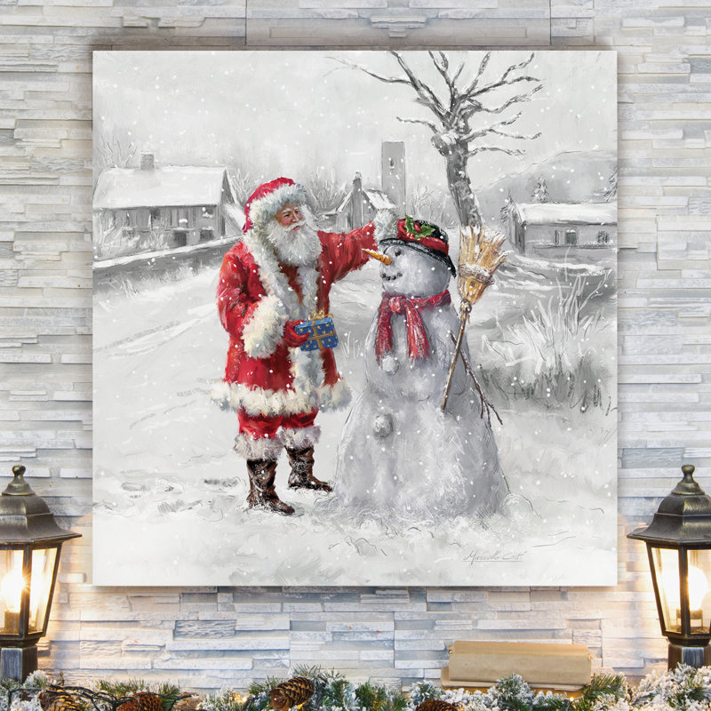 «Festive Frosty», impression sur toile tendue, H 32 po x l 32 po x P 1 po