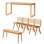 Rectangular 31.49'' W Dining Set