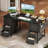 Home Office Desk With 8 Spacious Drawers, Modern Writing Desk With Sturdy Design, Corner Desk With Reversible Structure-1773046575-1773046561