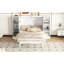 Grand lit escamotable avec tiroir (blanc)