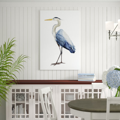 «Seabird Heron I», peinture sur toile