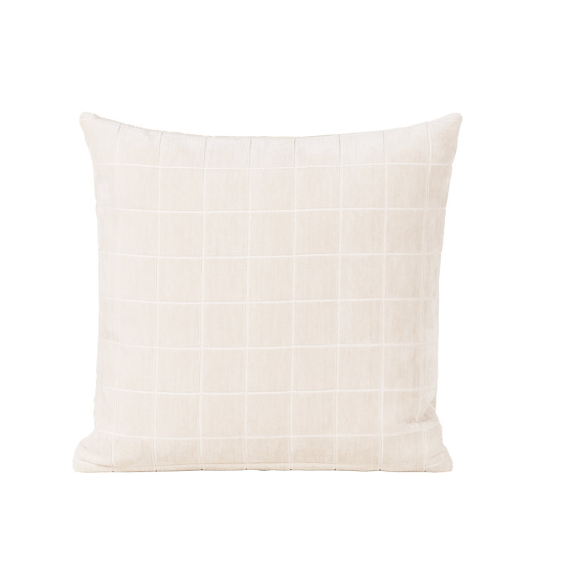 Coussin Otterville, Crème à motif géométrique, H 30 po x l 30 po, Polyester