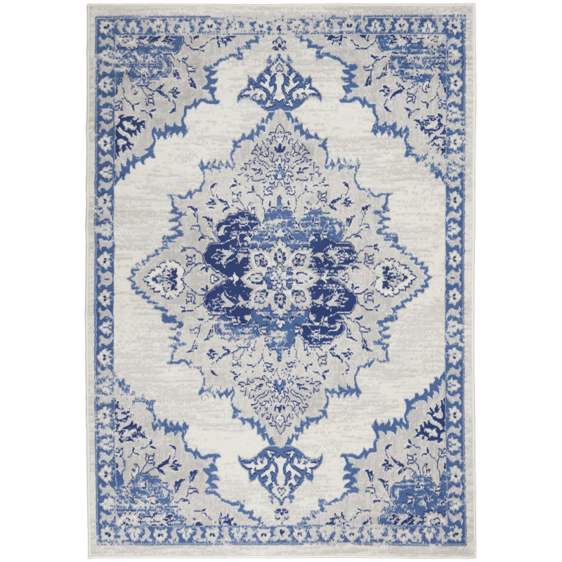 Ikat Indoor Rug, Rectangle 6' x 9'
