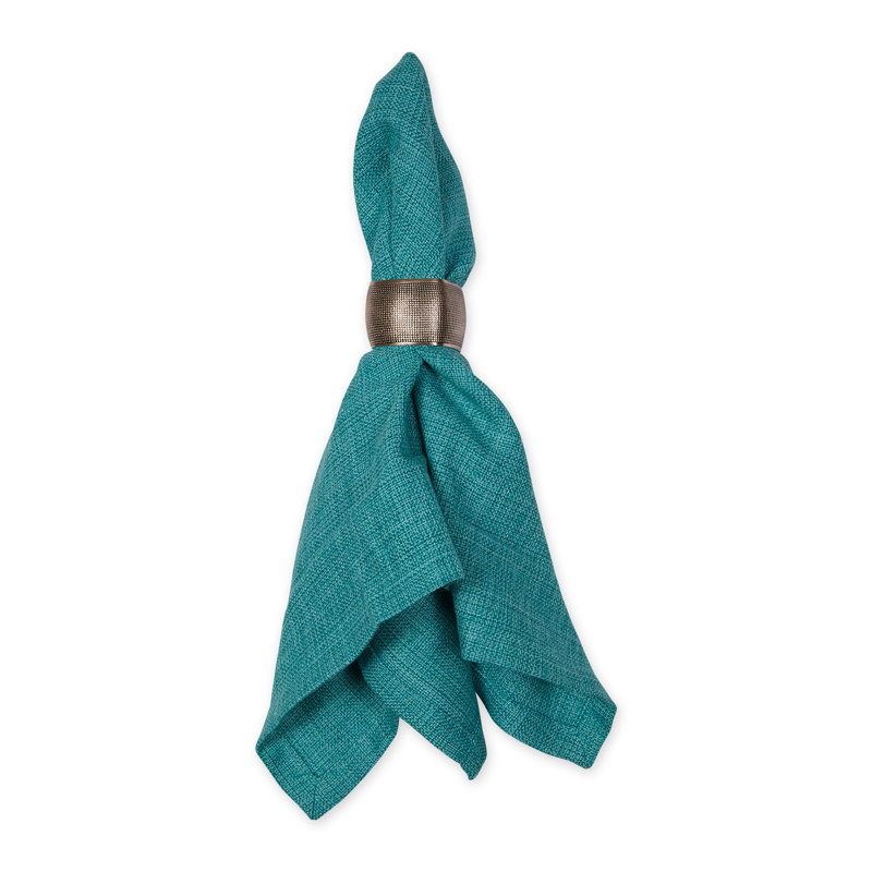 Cotton Blend Square Napkin, Teal