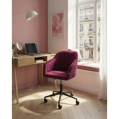 Canora Grey Velvet Office Chair