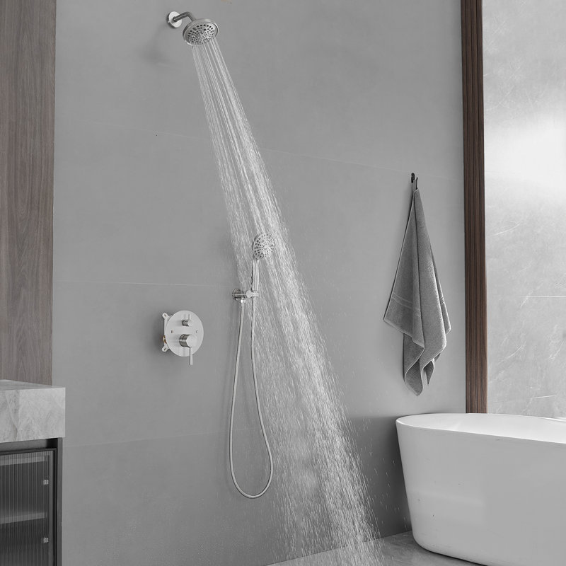All-In-One Kit with Rough in-Valve, Brushed Nickel