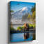 Toile, "Un majestueux ours brun se tient au bord d'un lac"-1963079814