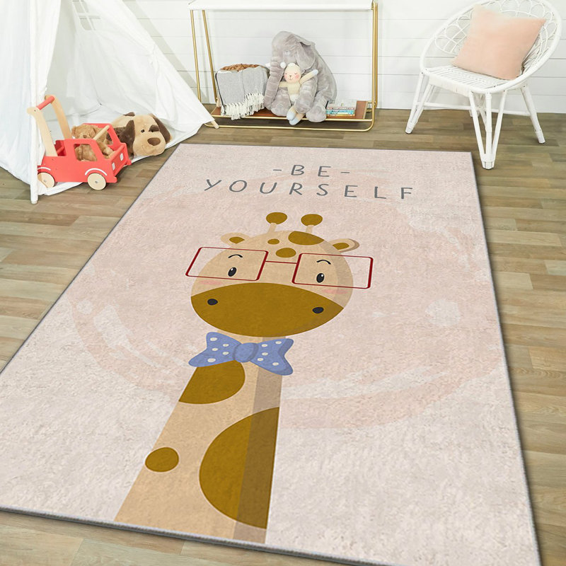 Tapis luxueux en polyester, 5,2 x 7,5 pi | Éponge stratifiée anti-dérapante 740 g / m² pour plus de durabilité | Antibactérien, facile à nettoyer, lavable à la machine à 86 ° F, superbe impression numérique sur tissu de velours