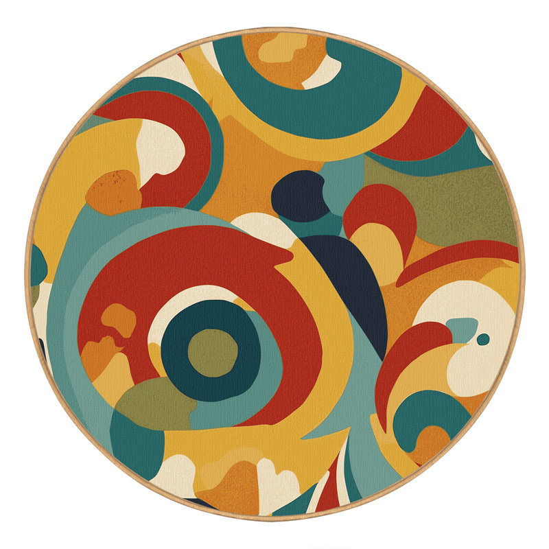 Flashy Zest Rug, Round 6'